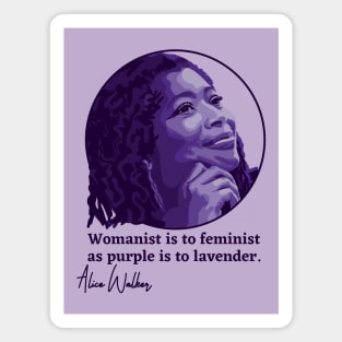 Alice Walker Portrait and Quote Magnet